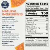 MASA Chips Cobanero Chili Flavored Corn Tortilla Chips Cooked in Beef Tallow - Seed Oil Free Snack, 2pk×5 oz each- Handmade with Only Naturally Grown