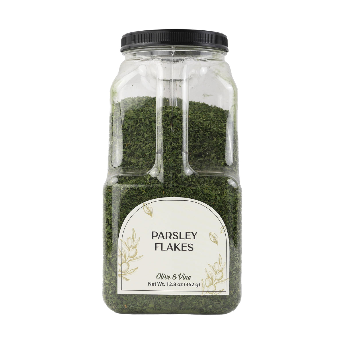 Olive & Vine Parsley Flakes, Fresh Herbal Flavor, Seasoning for Soups, Salads, Pasta, Rich Tradition, Authentic Taste, For Global Recipes (12.8 Ounce)