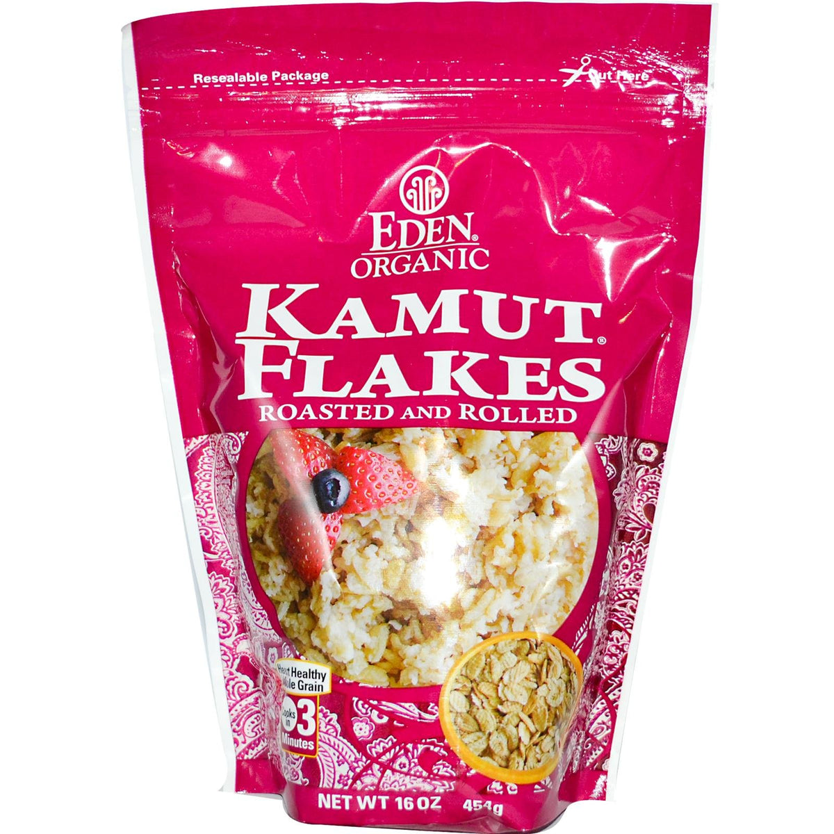 Eden Foods Kamut Flakes, 16-Ounce (Pack of 12)