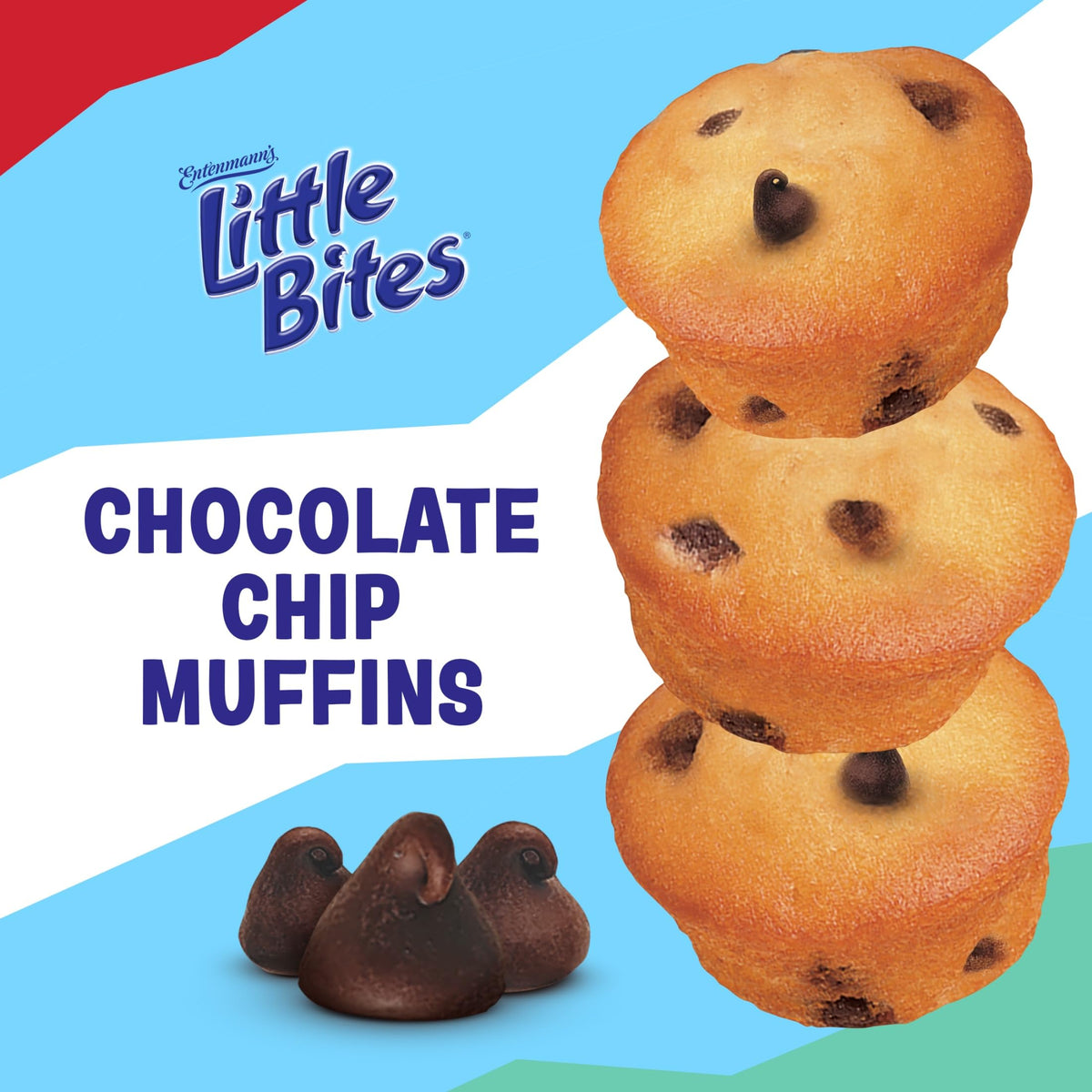 (Value Pack) Little Bites Chocolate Chip Muffins, 20 individual packs, (4 ct each), Mini Muffins, 33 oz Multipack