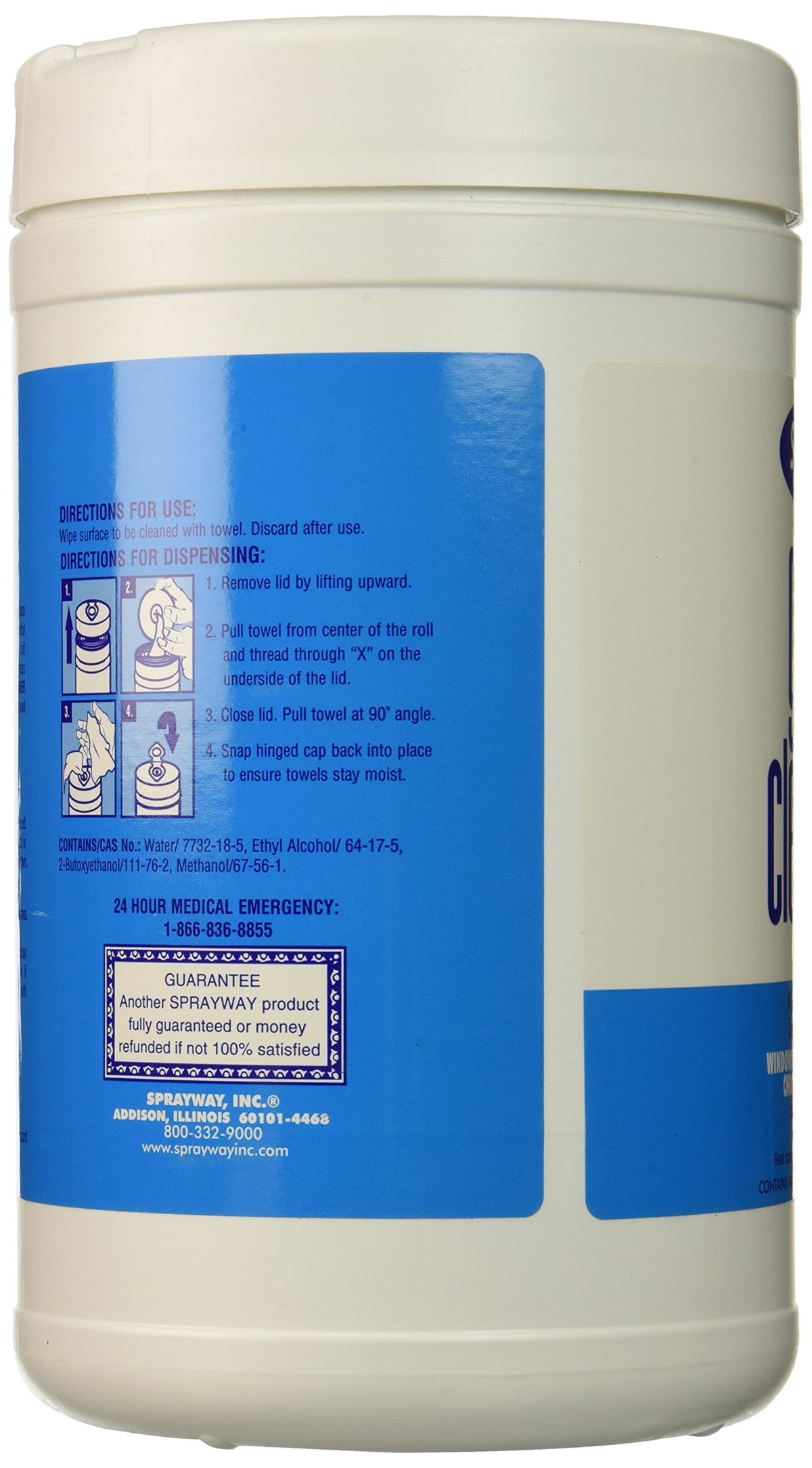 Glass Cleaner Wipes (10" x 12", 40 wipes)