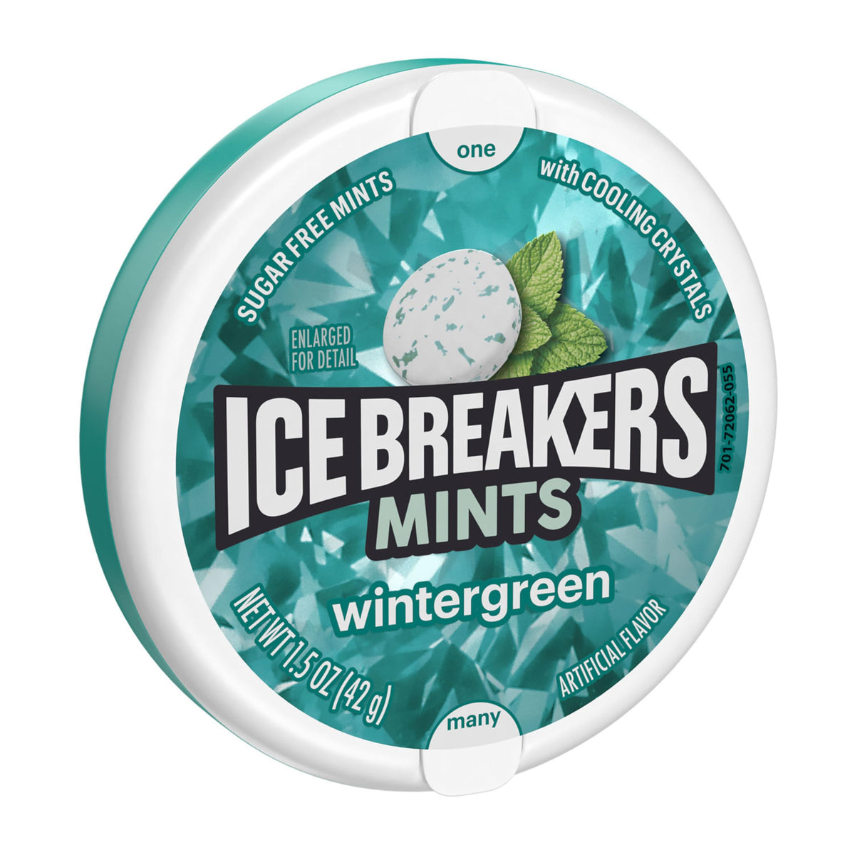 ICE BREAKERS Wintergreen Sugar Free Mints Tin, 1.5 oz