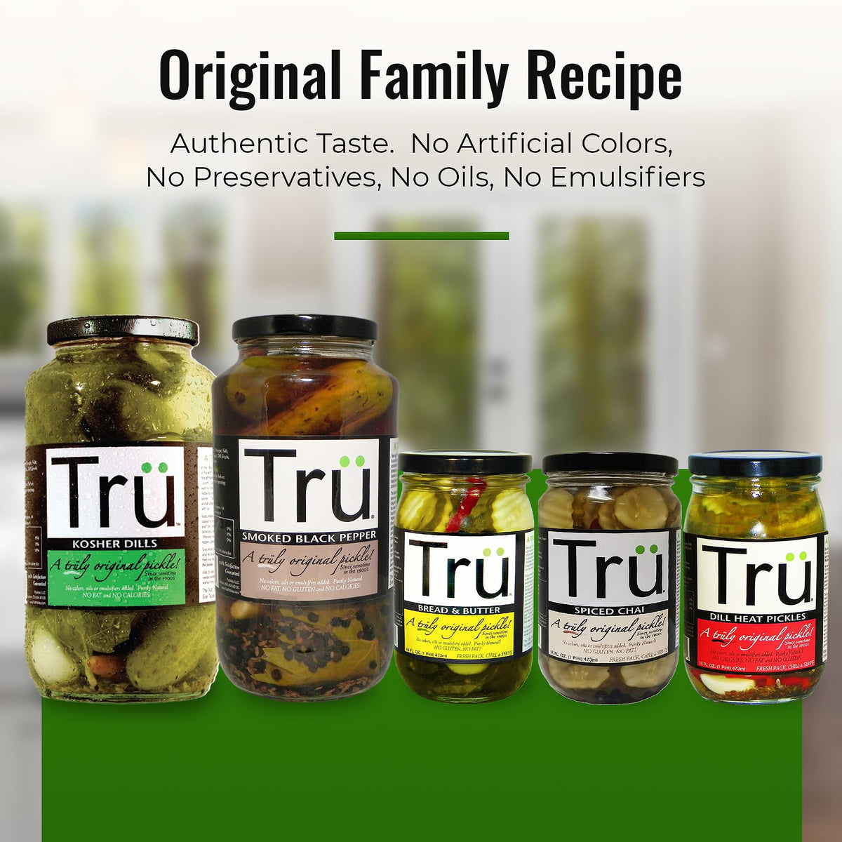Tru Zesty Jalapeño Medium Hot Sauce - All Natural & Fresh Ingredients | Tangy & Spicy Flavor with Smoked Black Pepper Pickle Blend, 5 Fl Oz (Pack