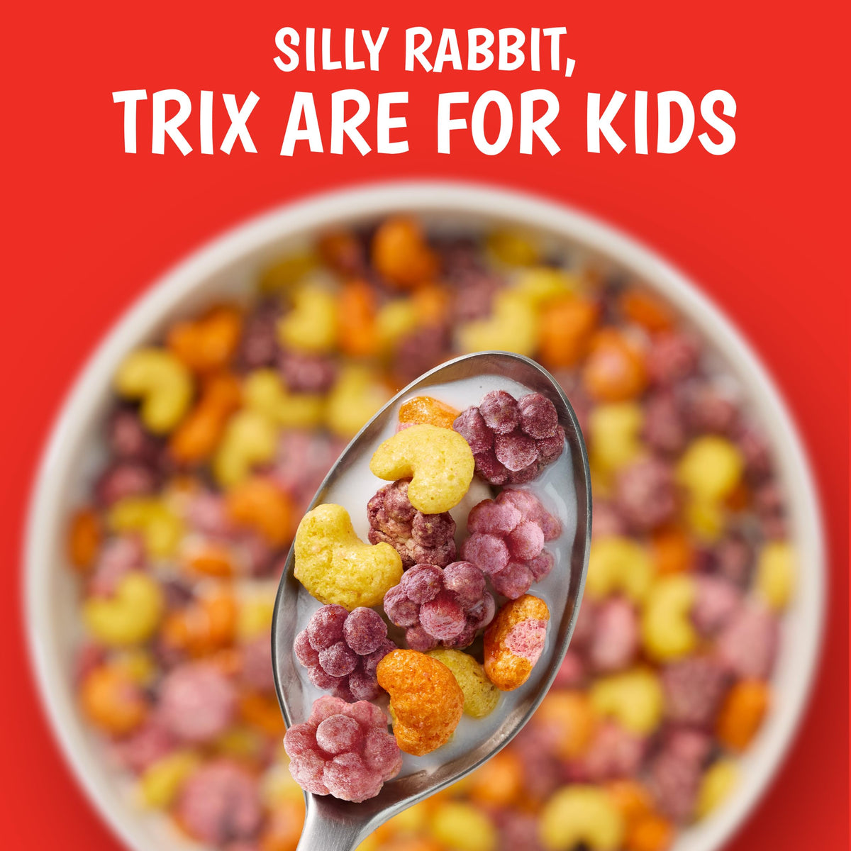 Trix Breakfast Cereal, 6 Fruity Shapes, Made with Whole Grain, Large Size, 13.9 oz