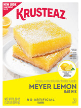 Krusteaz Meyer Lemon Bar Mix, Lemon Bar Baking Mix, Made With Real Lemons, 19.35 oz Box