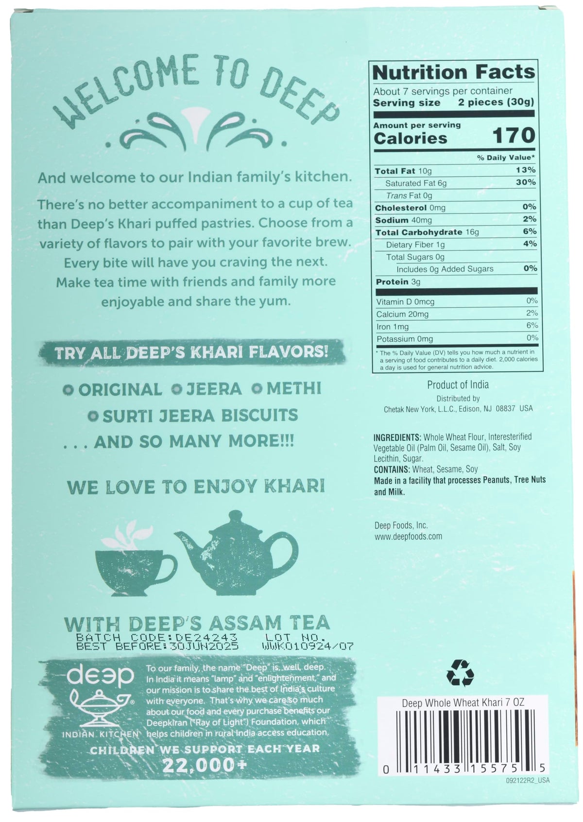 Whole Wheat Khari (7oz)
