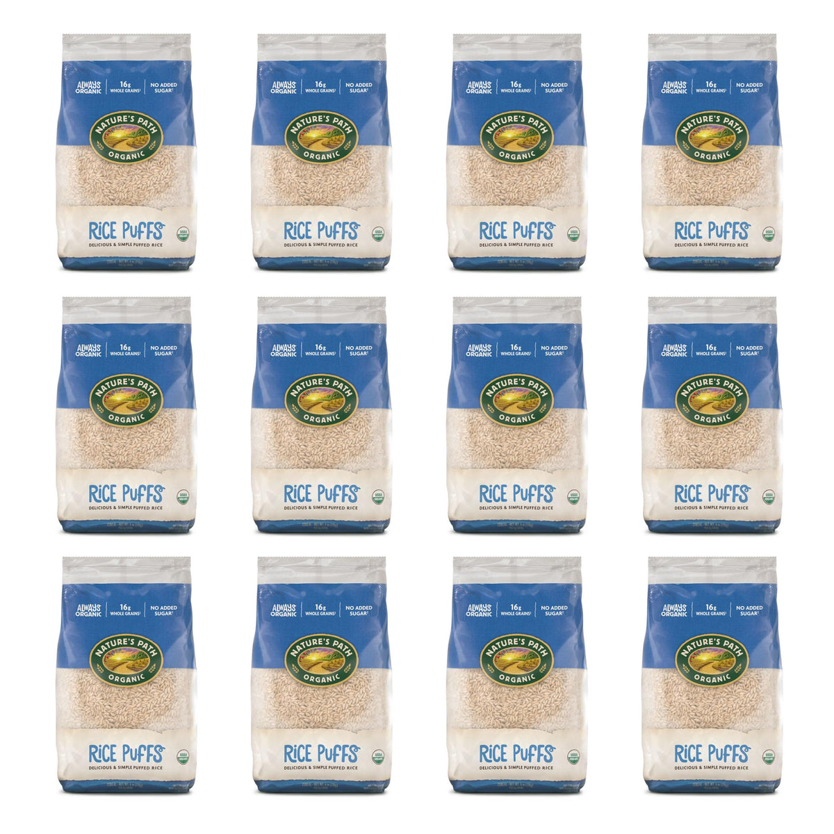Nature's Path Organic Rice Puffs Cereal, 6 oz (Pack of 12), Earth Friendly Packaging