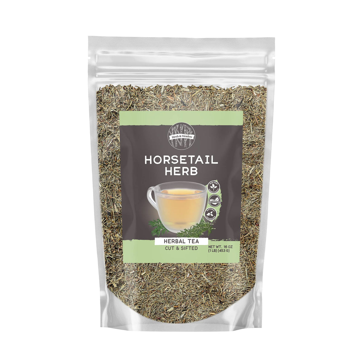 Birch & Meadow 1lb of Horsetail Herb, Herbal Tea, Cut & Sifted