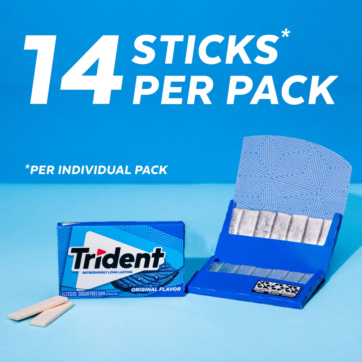 Trident, Original, 14-ct