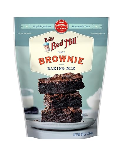 Bob's Red Mill Signature Brownie Baking Mix, 14oz (Pack of 1) - Non GMO, Kosher