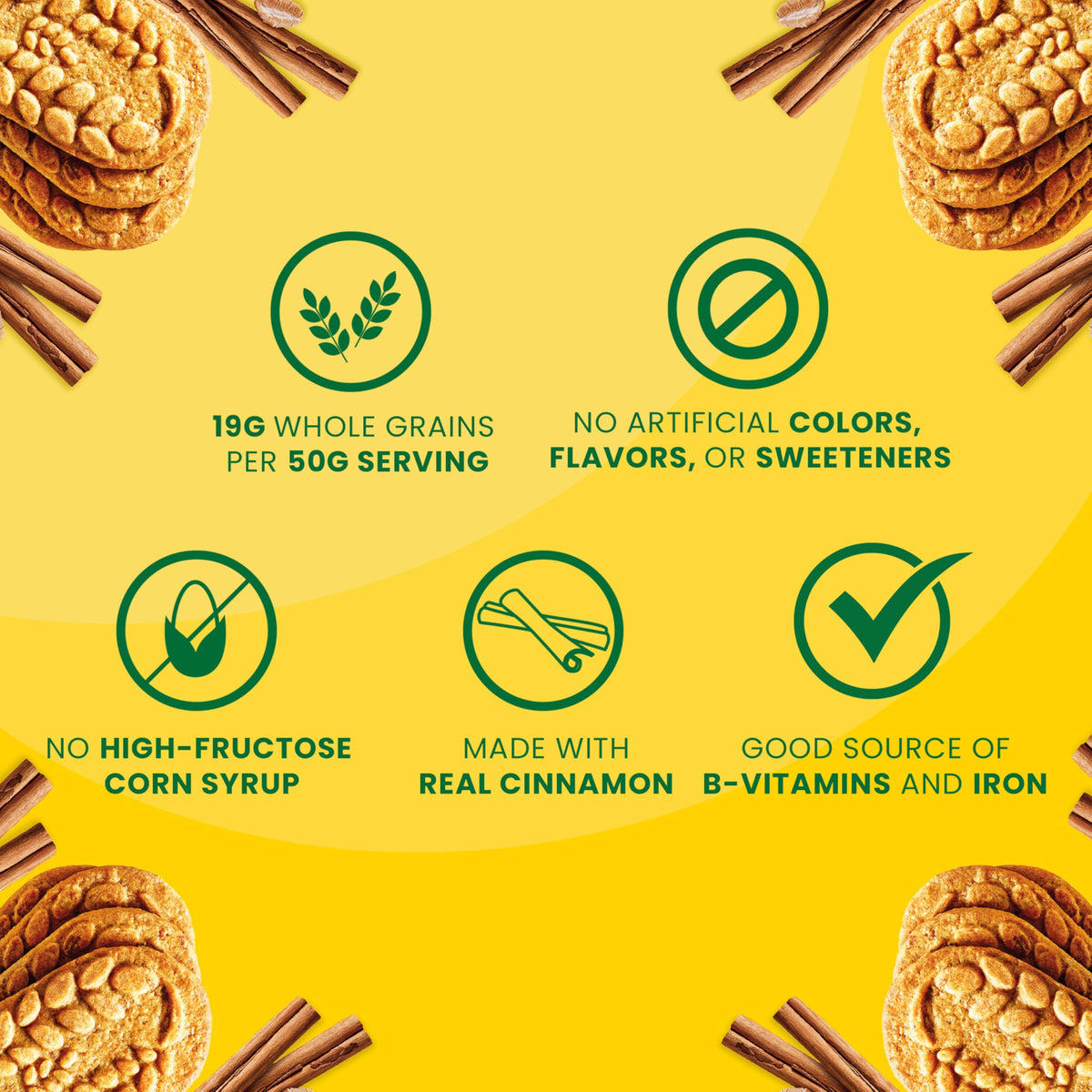 belVita Breakfast Bars Biscuits, Cinnamon Brown Sugar, 8 Packs (4 Biscuits Per Pack)