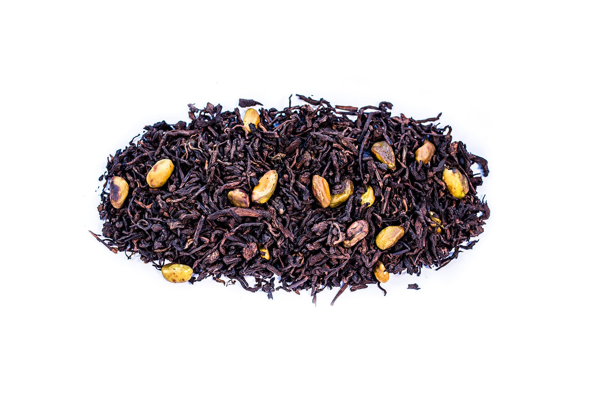 Dark Chocolate Pistachio Puerh Tea (8 oz)