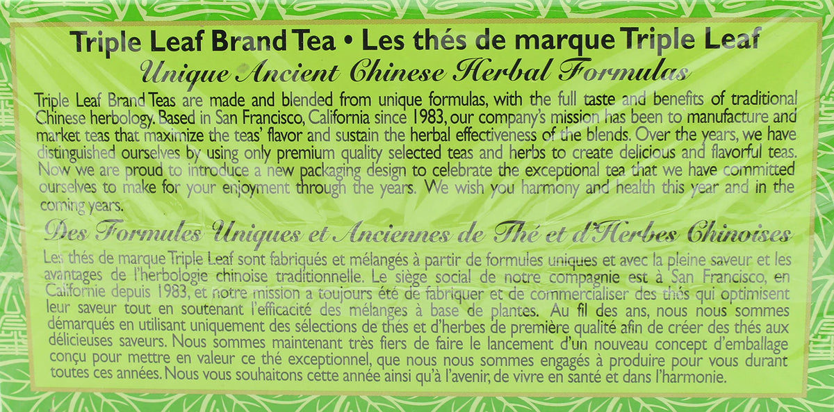 Triple Leaf Brand Dieters' Tea, Green, 20-Count