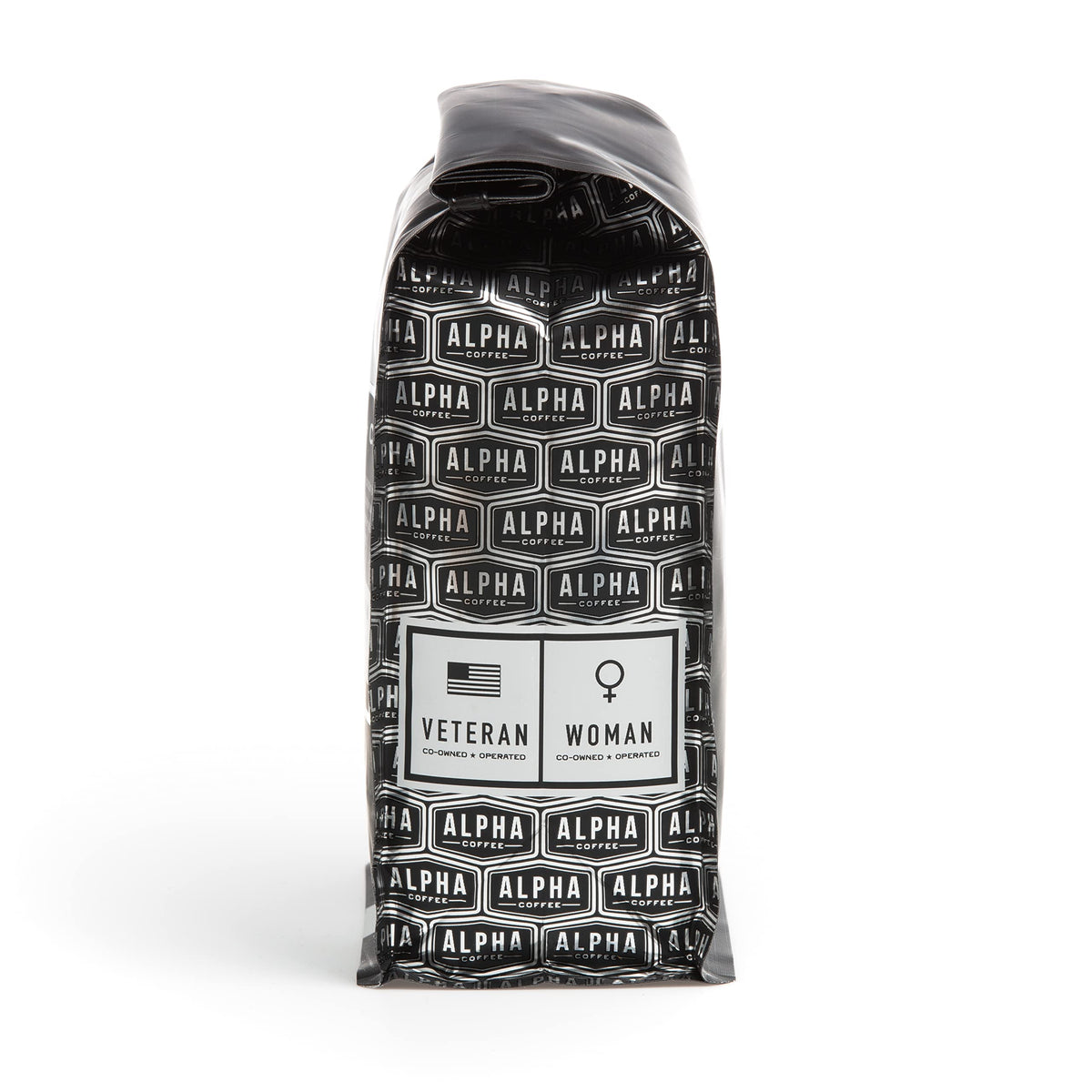 Alpha Coffee - Double Barrel Black - 16 oz. Premium Gourmet Craft Dark/French Roast Coffee | Veteran Owned - Specialty Small Batch Roasted Coffee