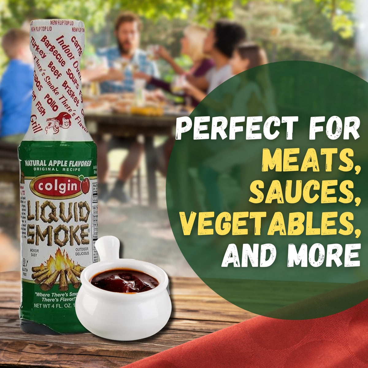 Colgin All Natural Apple Flavored Liquid Smoke - 4oz