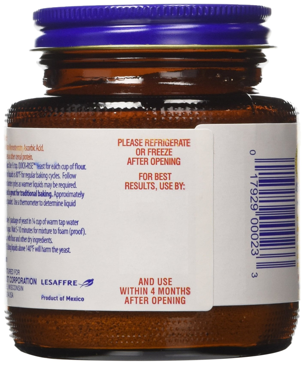 Red Star Bread Machine Yeast, 4 Ounce