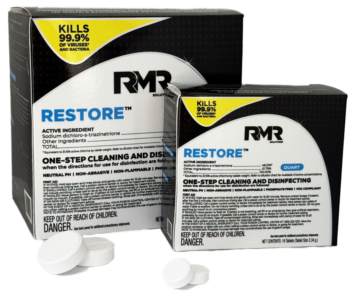 RMR Solutions RESTORE Disinfectant & Cleaner Concentrate, EPA Registered Mold Remover & Antibacterial Cleaning Solution for Kitchen, Bathroom, Floor