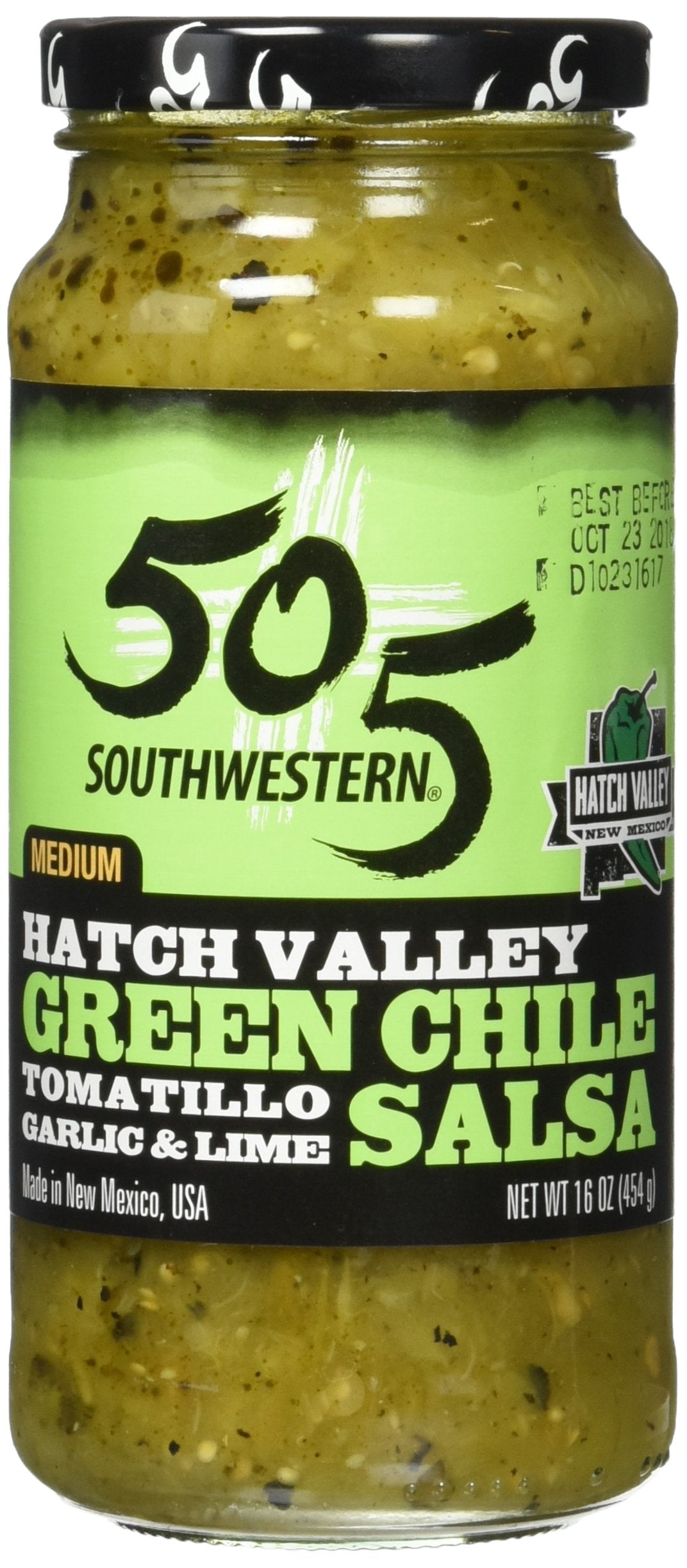 505 Southwestern, Salsa Hatch Valley Green Chile Medium, 16 Oz