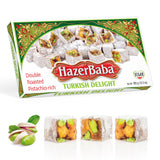 HazerBaba Double Roasted Turkish Delight Pistachio Candy, 12.3oz(Pack of 1)
