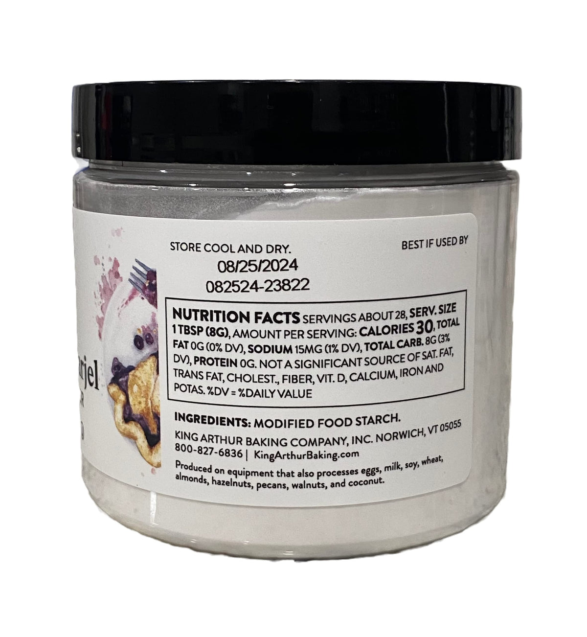 King Arthur Instant Clearjel Pie Thickener 8oz, White, 1