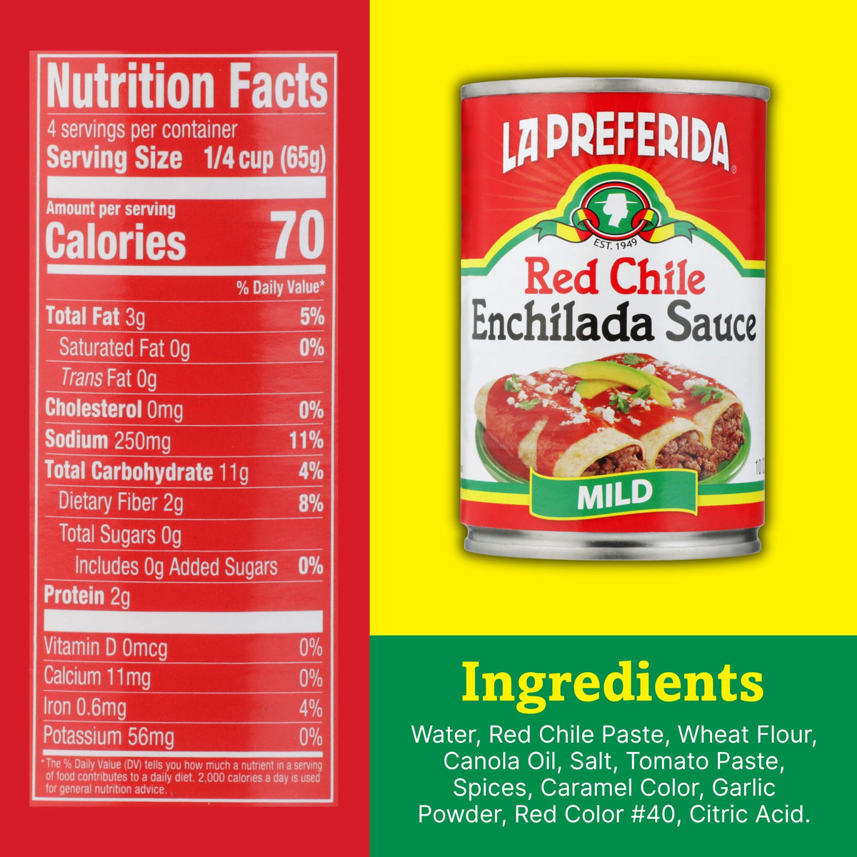 La Preferida Enchilada Sauce, Mild, 10 oz