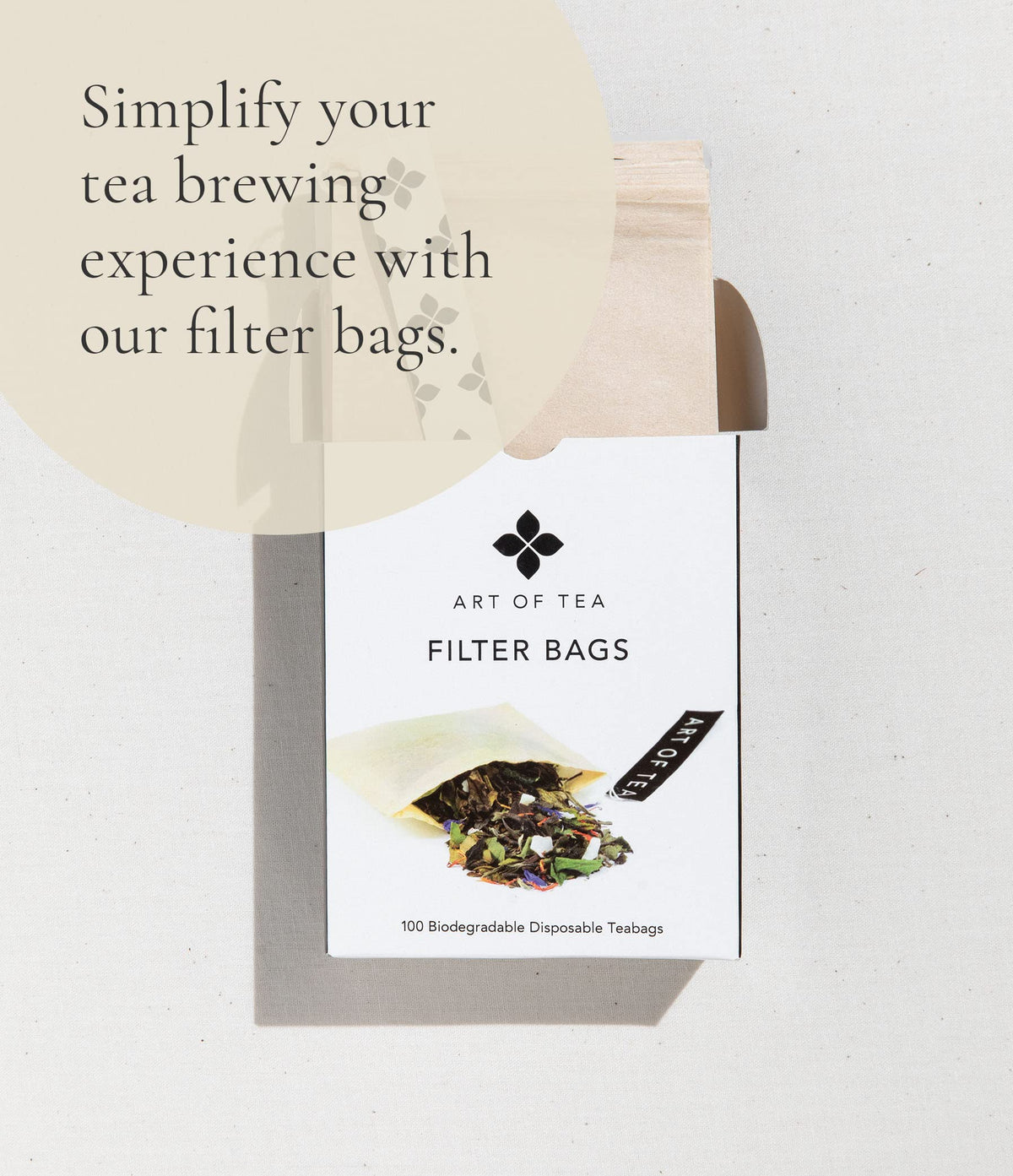 Art of Tea Dark Chocolate Peppermint 12 Count Tea Bags, Organic Pu-Erh Dessert Tea with Cocoa Nibs & Peppermint, Premium Pyramid Sachets for After