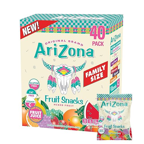 AriZona Mixed Fruit Fruit Snacks - 0.9 oz, 40 count Box