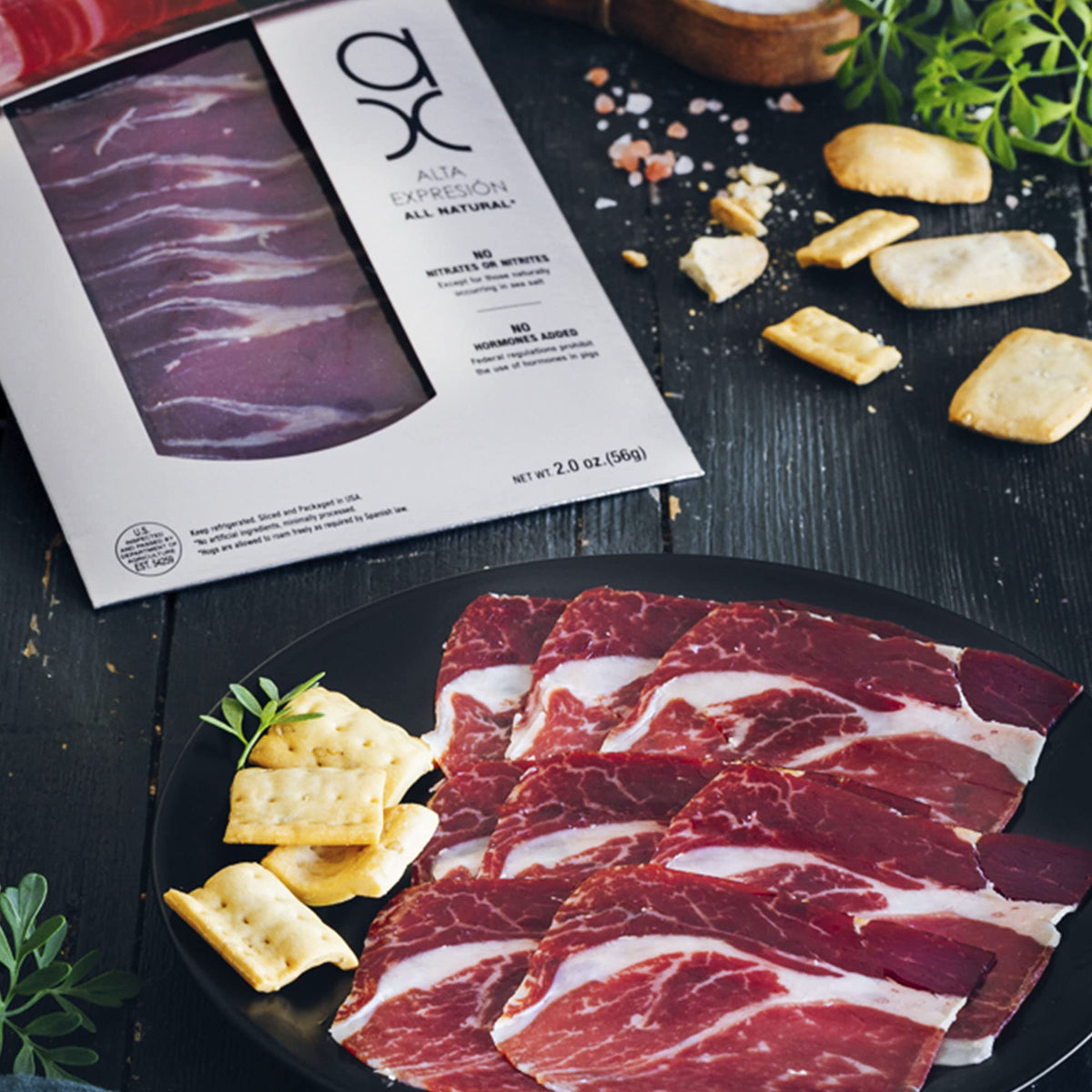 Pack Sliced Dry-cured Acorn-fed 100% Ibérico Pork Ham AX by Covap (3x2 oz)