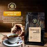 Christopher Bean Coffee - Certified Kosher - Decaf Ground Universal Drip Cinnamon Hazelnut Crème Flavored Coffee| Coffee Beans with Medium Roast 100%