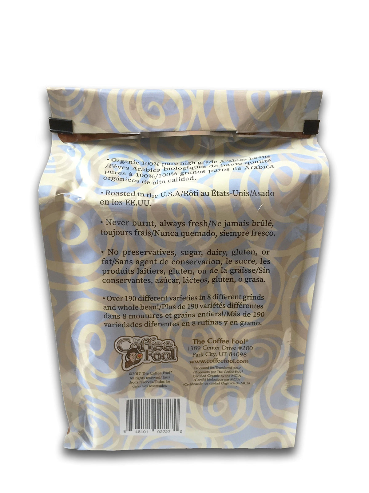 Coffee Fool’s Organic Fair Trade Velvet Hammer, 2 Pound (Drip Grind)