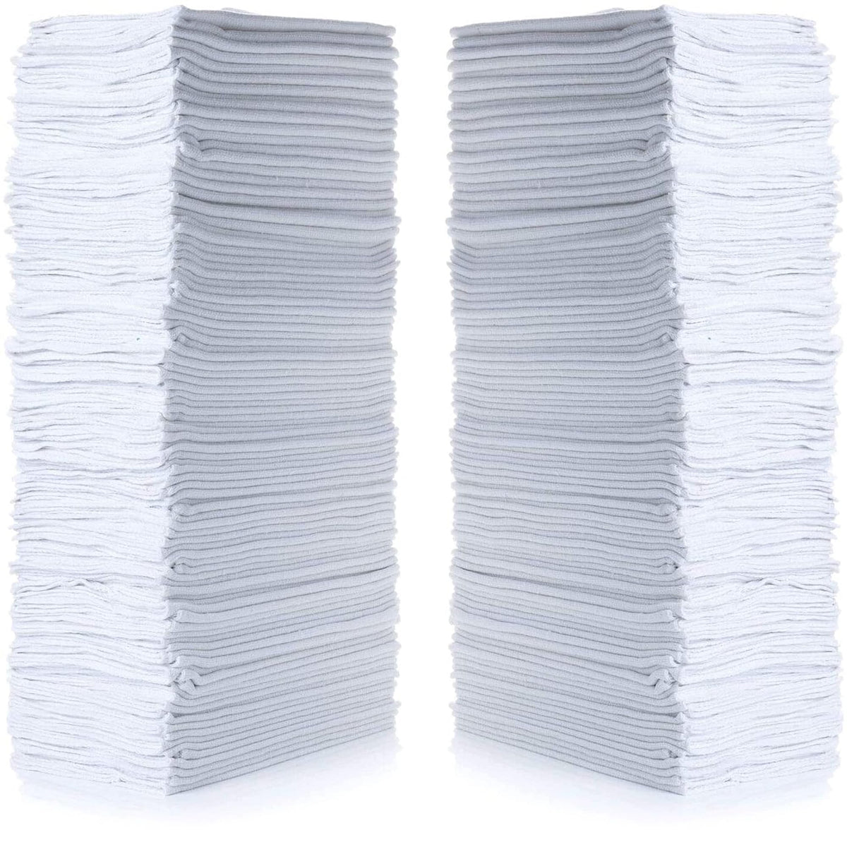 Simpli-Magic Cotton Shop Towels 14"x12" (145 Pack) - Reusable Cleaning Shop Rags for Automobiles, Industries, Garage and Homes (White)