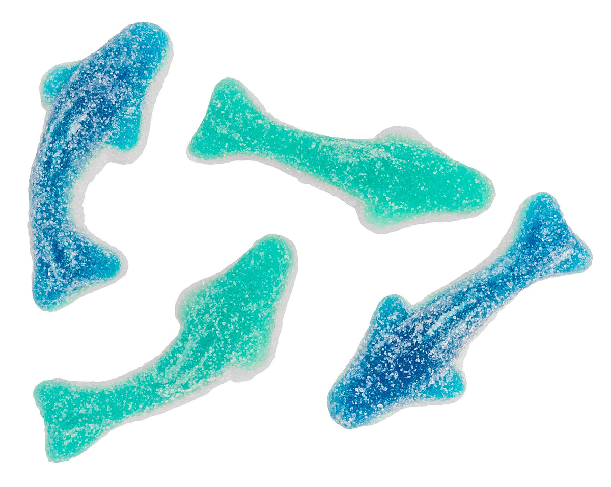 Sour Sharks - Gummies - Bulk Candy, 1 Kilogram