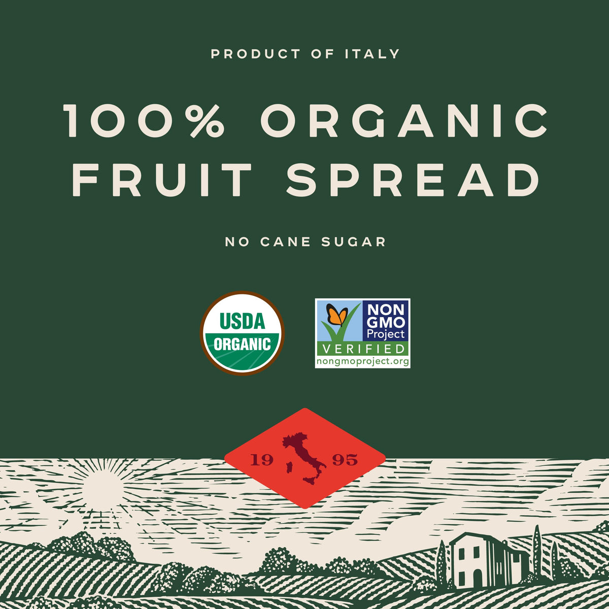 Bionaturae Organic Wild Berry Fruit Spread - Jelly Organic, Non-GMO, USDA Certified, No Sugar Added, No Preservatives, Organic Fruit Jam, Jam Organic
