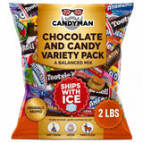 Candyman Candy Variety Pack, 2 lb Bulk Chocolate Candy