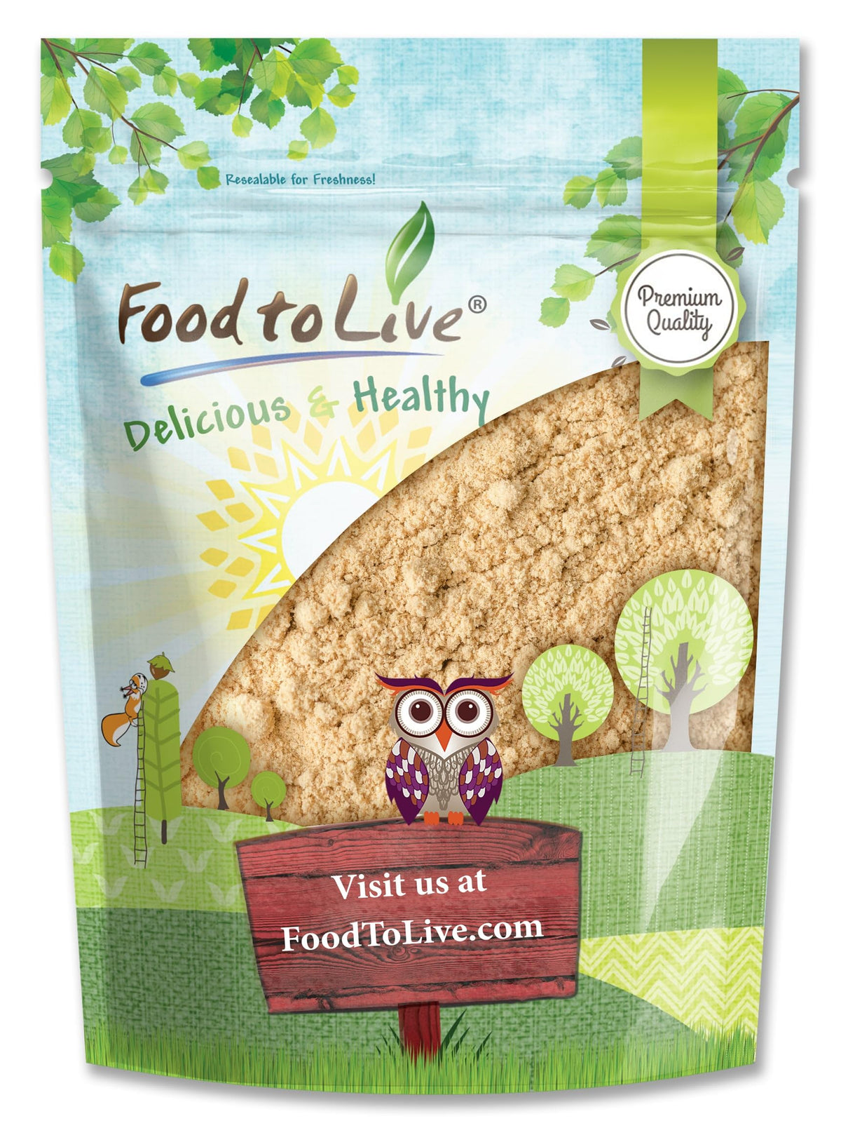 Food to Live Sacha Inchi Powder, 1 Pound - High Protein, Omega-3 and Antioxidants, Superfood for Smoothies and Baking, No Sugar Added, Raw, Vegan