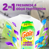 Gain Odor Defense In-wash Scent Booster, Super Fresh Blast scent, 21.1 OZ, 2 in 1 Freshness plus Odor Protection, laundry scent beads