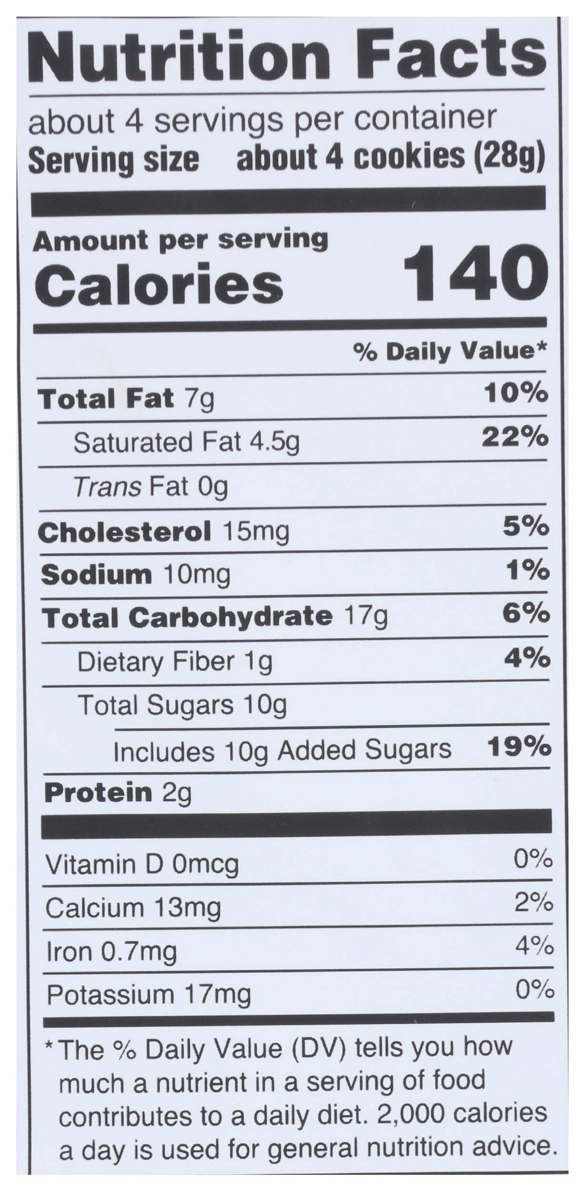 Audreys Chia Chia Chocolate Chip Cookies, 4 OZ