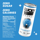 Blue Razz Slush, Zero Calories, 200mg Caffeine, 12 Pack