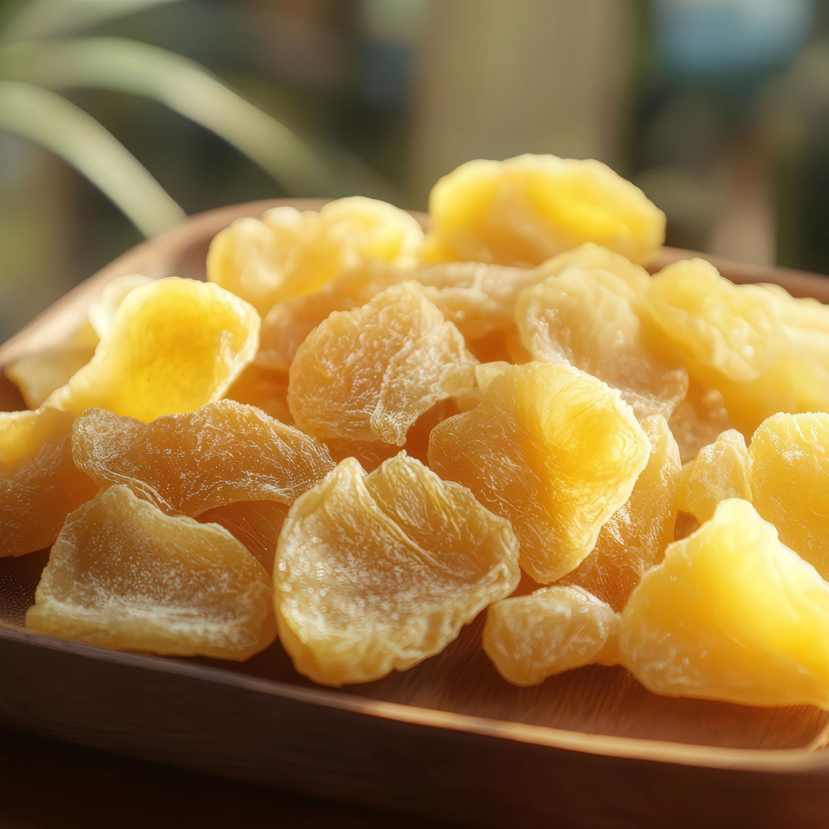 Dried Pineapple Chunks, 1 Pound Bag, The Hampton Popcorn & Candy Company