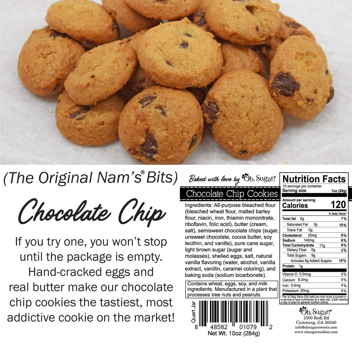 Nam's Bits Chocolate Chip Cookies - Graduation Congratulations Quart Jar - 2026