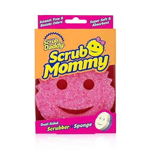 Scrub Daddy Scrub Mommy - Scratch-Free Multipurpose Dish Sponge - BPA Free & Made with Polymer Foam - Stain & Odor Resistant Kitchen Sponge (1 Count)