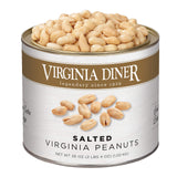 Virginia Diner Natural XL Blister Roasted Virginia Peanuts, Heart Healthy, All Natural, 36 Ounce Tin (2.25 Pound Salted)
