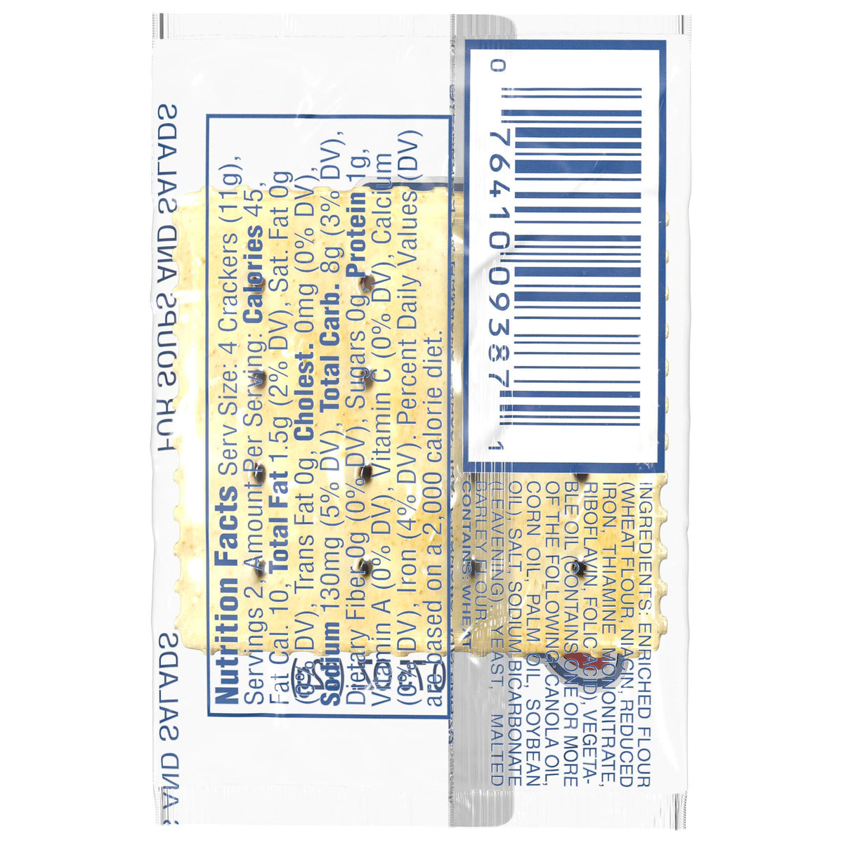 Lance Saltines Crackers, Single Serve Packs, 500 Count