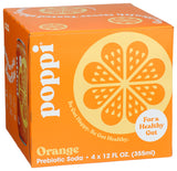 Poppi Orange Prebiotic Soda 4 pack