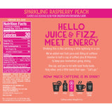 IZZE Spark Raspberry Peach with Caffeine, 24-pack, 8.4 fl oz cans