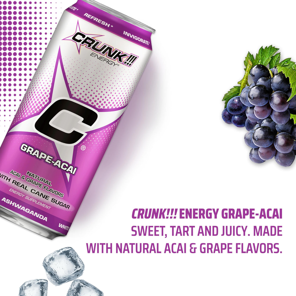 CRUNK!!! Energy Grape-Acai 16oz 24pack