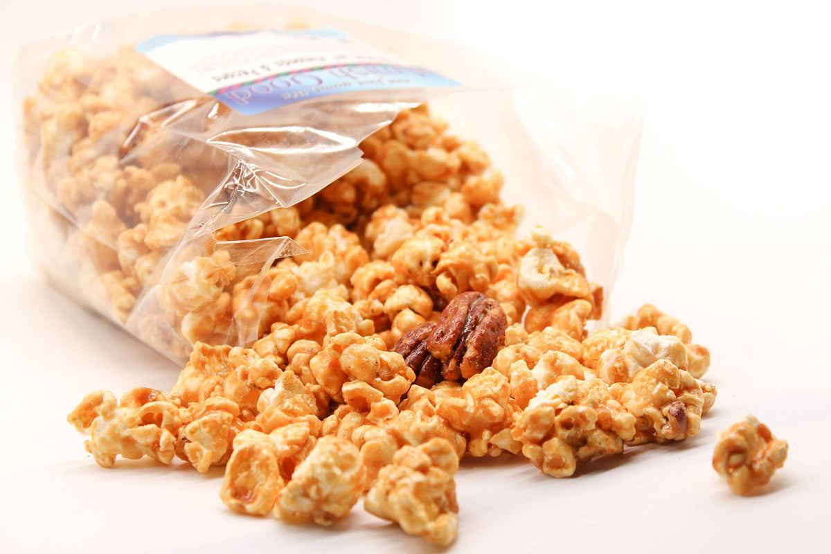 Amish Good Premium Caramel Popcorn with Almond and Pecans * Real Butter and Coconut Oil in 12 Ounce Bag