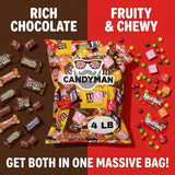 Candyman Candy Variety Pack, Bulk 4 lb Assorted Chocolate Candy Mix
