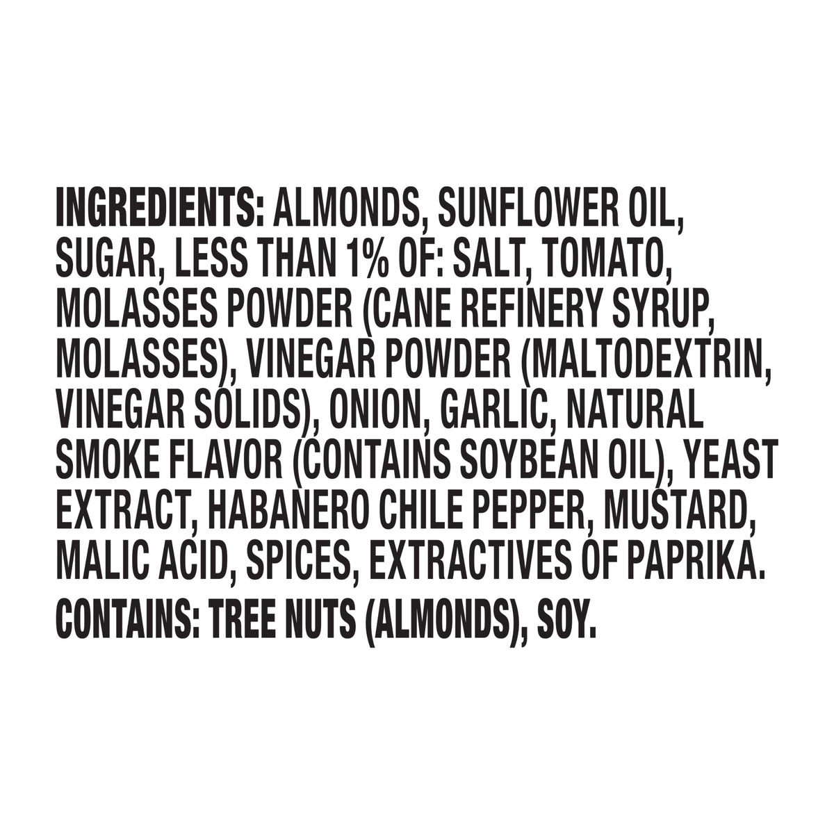Blue Diamond Almonds Habanero BBQ Flavored Snack Nuts, 6 Oz Resealable Cans (Pack of 6)