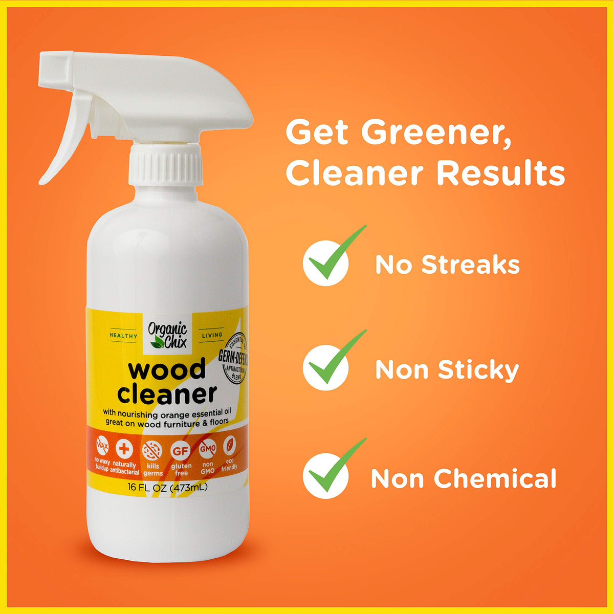 Organic Chix Wood Cleaner (2-16oz Bottles)